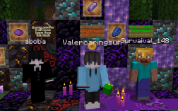 Screenshot of Minecraft server ValerMC