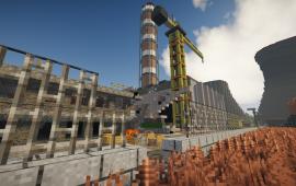 Minecraft building ЧАЭС