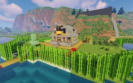 Minecraft building Livilynnx and shlibadoo's Survival houses