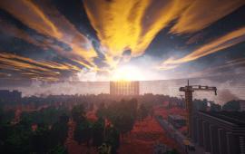 Minecraft building ЧАЭС