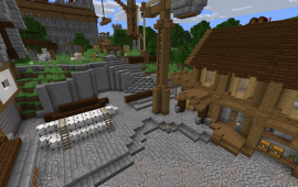 Minecraft location Lumber camp at spawn