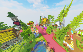 Minecraft building Lobby и spawn сервера MasedWorld