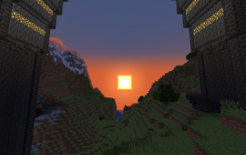 Minecraft building A Brigde Between Two Peaks