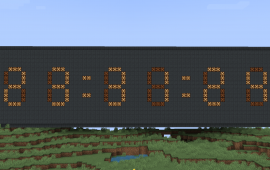 Minecraft building Clock 24 hour format