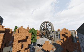 Minecraft building Колесо Обозрения