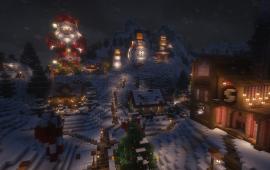 Minecraft location SoftSlayer Christmas Village