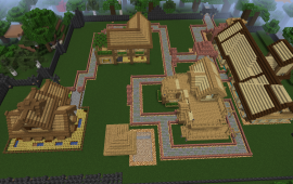 Minecraft location Plot with houses by 21Wek