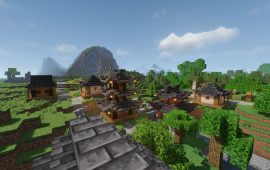 Minecraft location Японская деревня