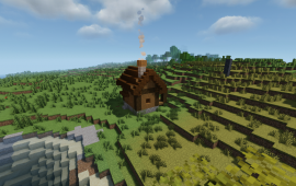 Minecraft building Дом жителя