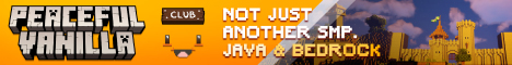 Banner of Minecraft server Peaceful Vanilla Club