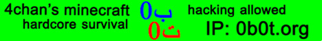 Banner of Minecraft server 0B-0T-ORG Anarchy