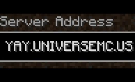 The best Minecraft server UniverseMC